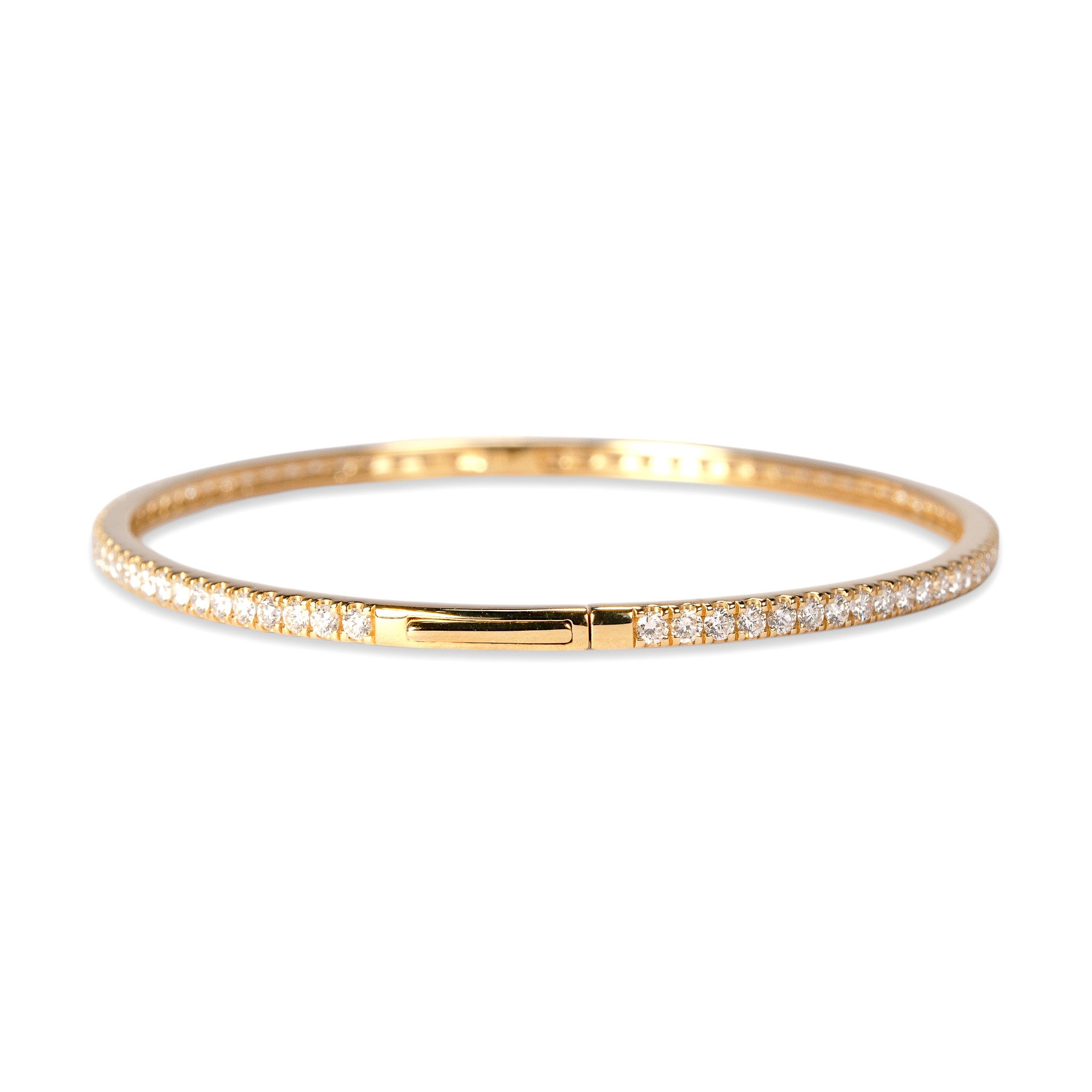 440 Basic ダイヤモンド フルエタニティ バングル 2ct K18ゴールド 金具