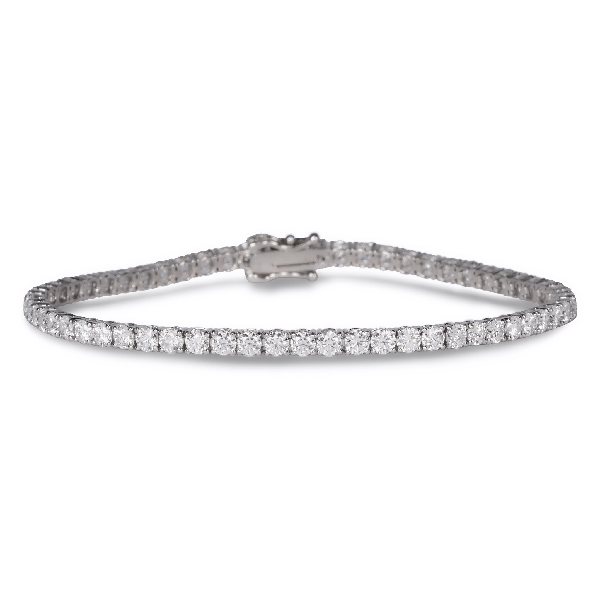 440 Basic Classic ダイヤモンド テニスブレスレット 5ct K18ホワイトゴールド
