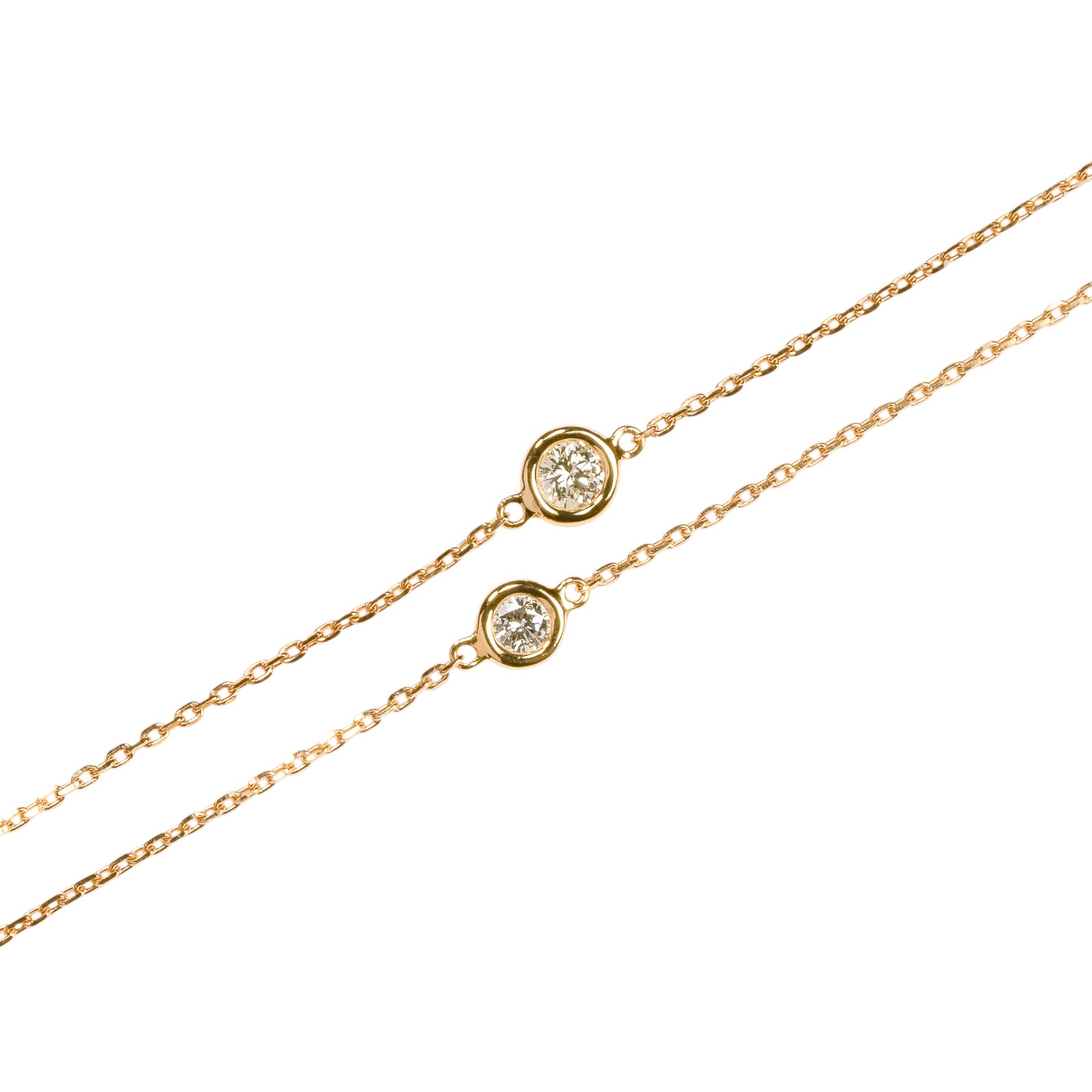 440 Basic ダイヤモンド ステーションネックレス 1.2ct ダイヤモンド クローズアップ