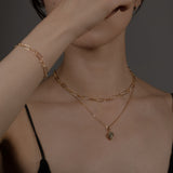 Act ダイヤモンド チャーム 0.942ct 着用 首元