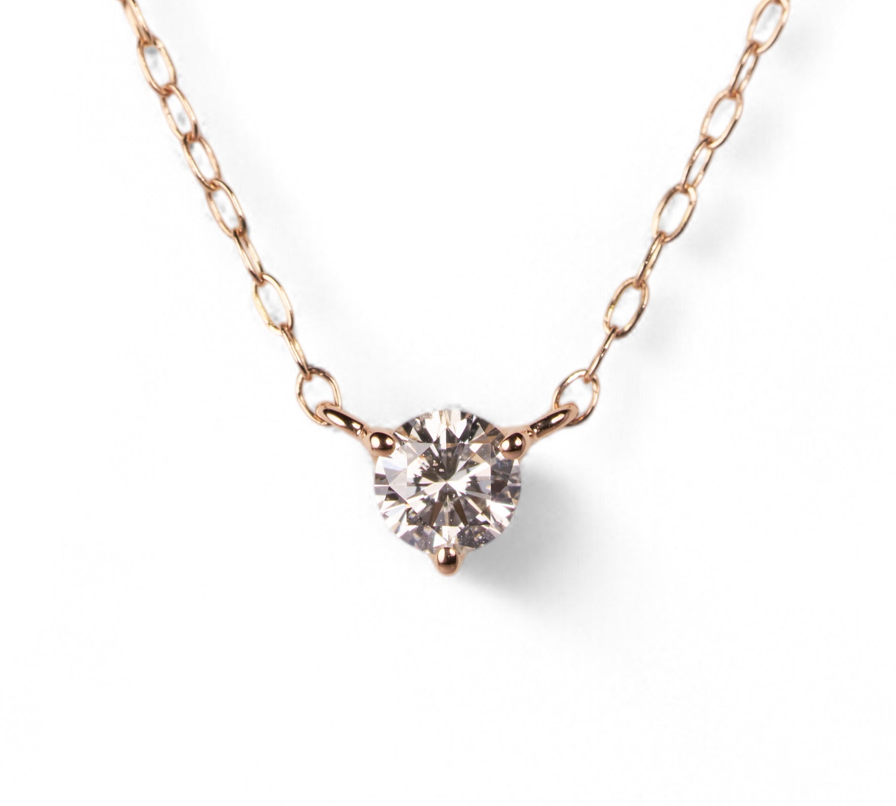ダイヤモンド ネックレス 0.133ct K18ピンクゴールド 1点限り