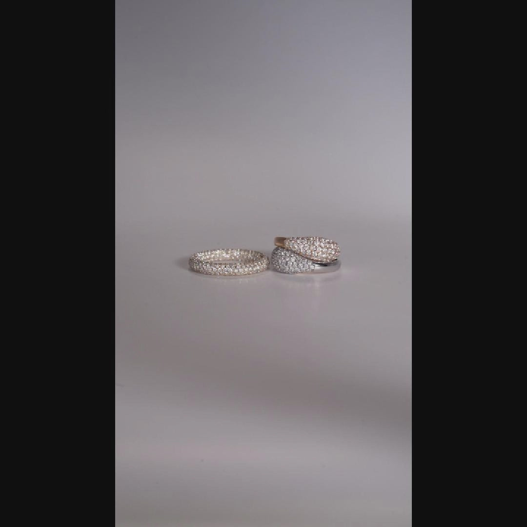 Zero Pavé 8 Row ダイヤモンド リング K18イエローゴールド リング　動画