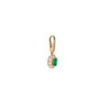 Tutu×Act エメラルド チャーム 0.28ct K18イエローゴールド 全体