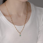 Tutu×Act エメラルド 0.41ct チャーム 着用イメージ2