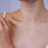 440 Basic - Maxi Cross Necklace