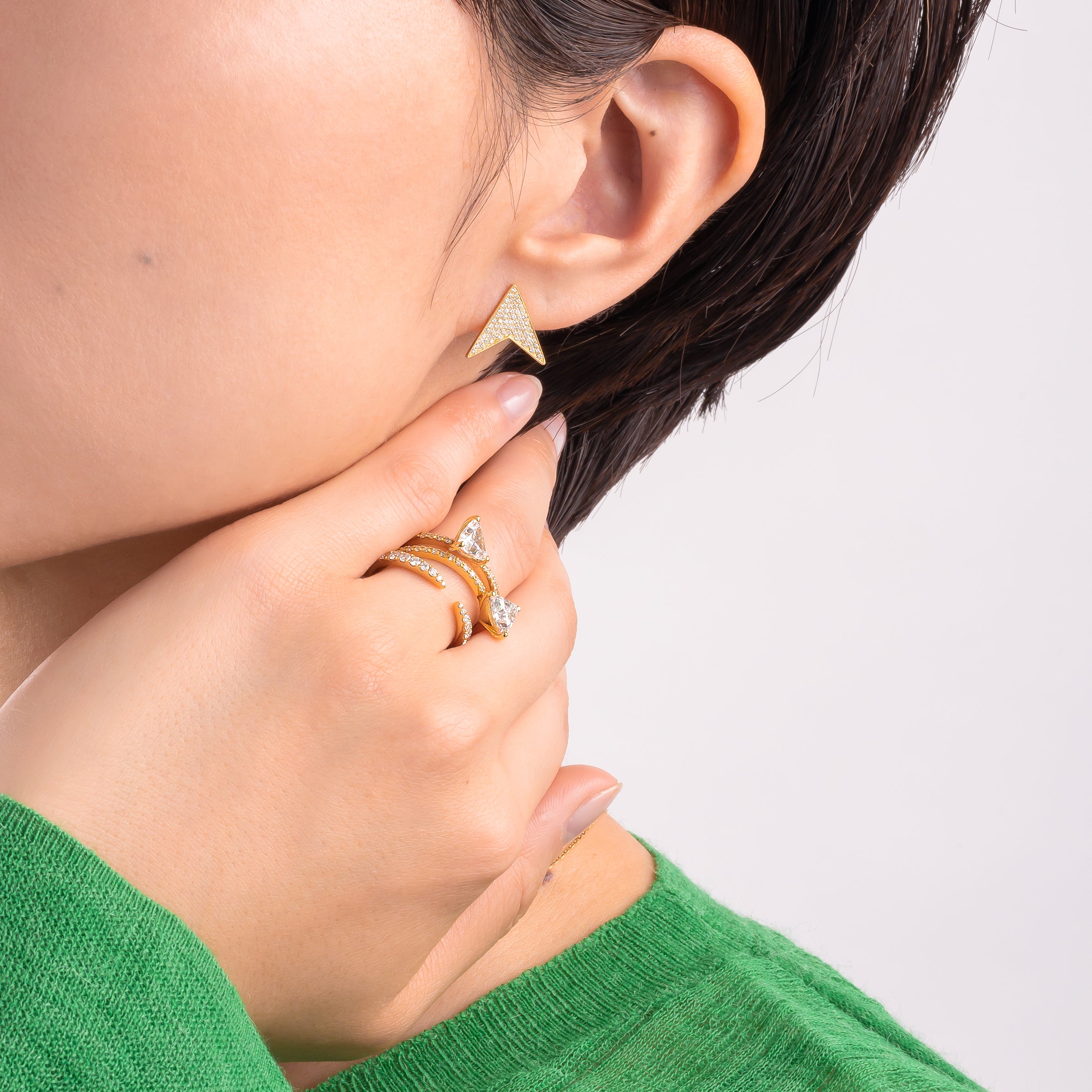 Evence Swallow ピアス 着用イメージ